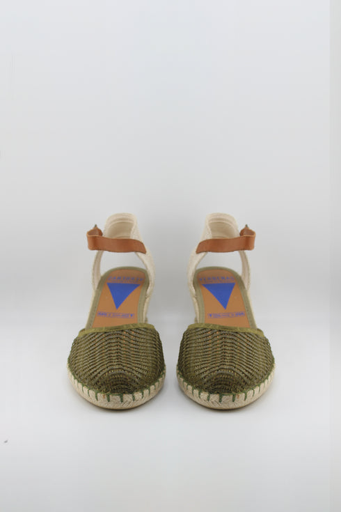 Verbenas Suede Espadrille Wedge Sandals